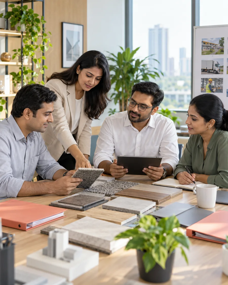 Team reviewing vendor documentation